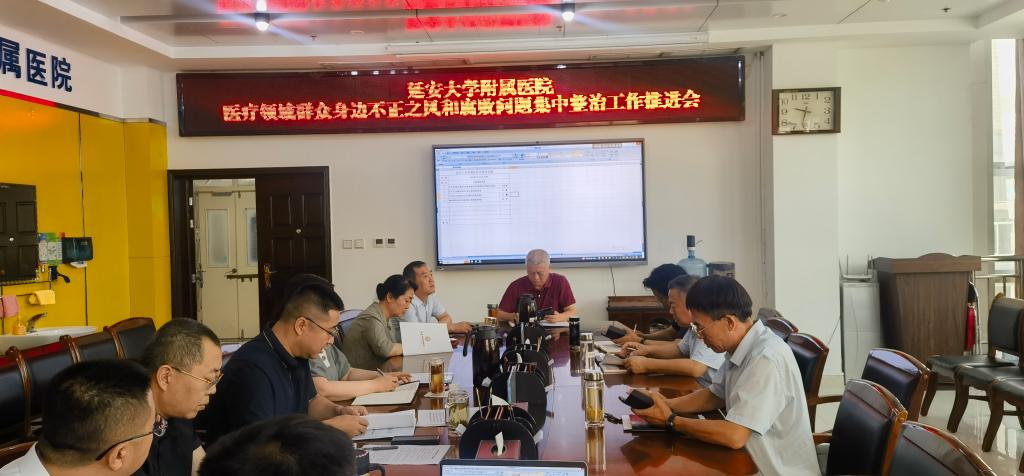我院召開醫療領域群眾身邊不正之風和腐敗問題集中整治工作推進會