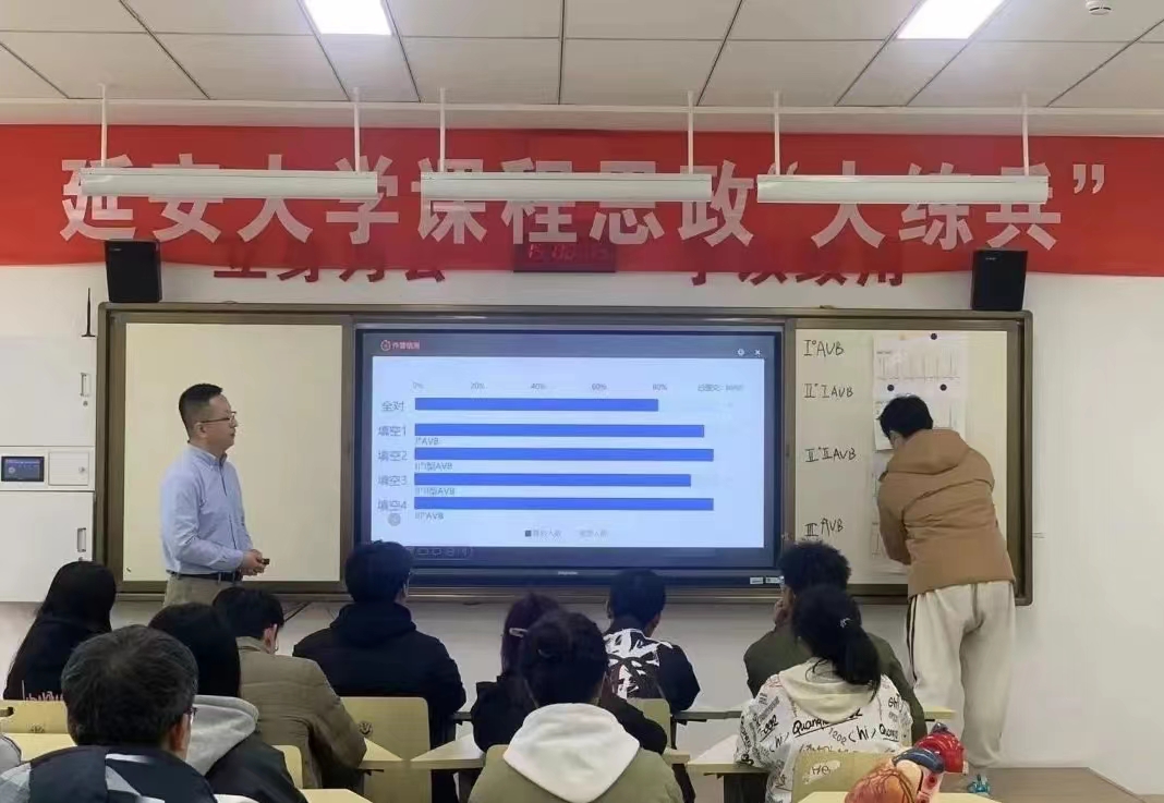 李飛在延安大學舉辦的2023年課程思政教師“大練兵”展示活動中獲特等獎